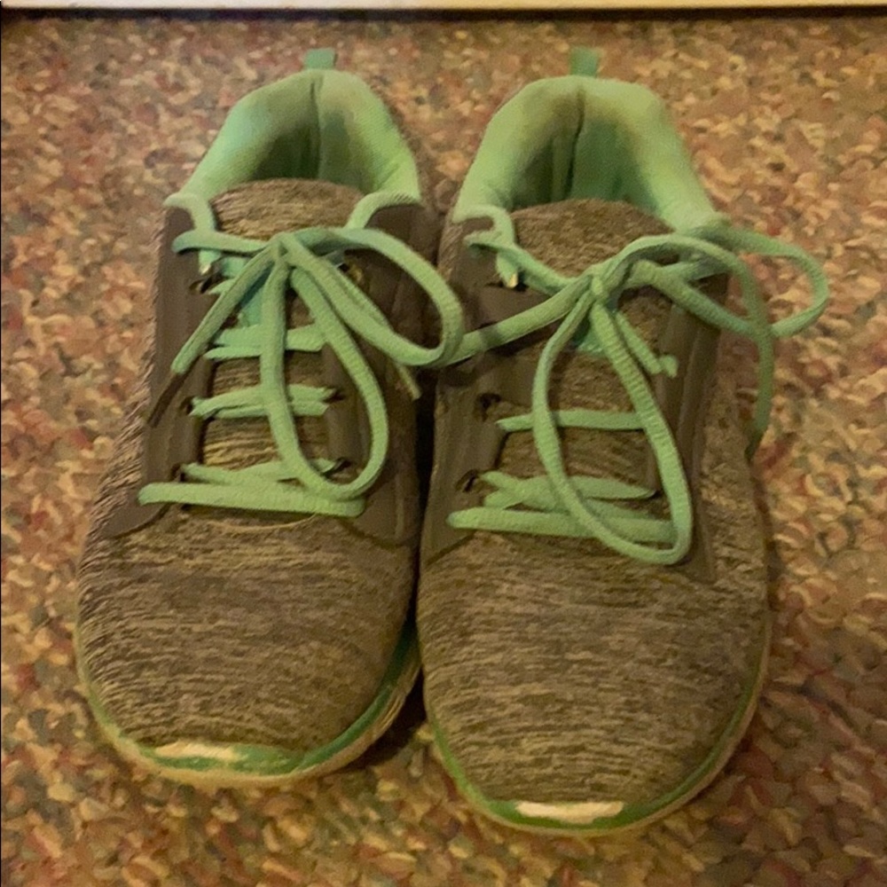 Plain sneakers.